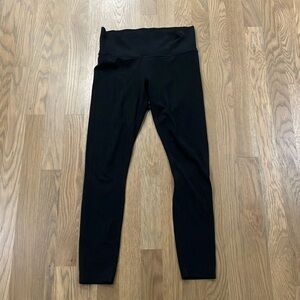 Athleta Women's Solid Black Athletic Full Length Leggings Pants